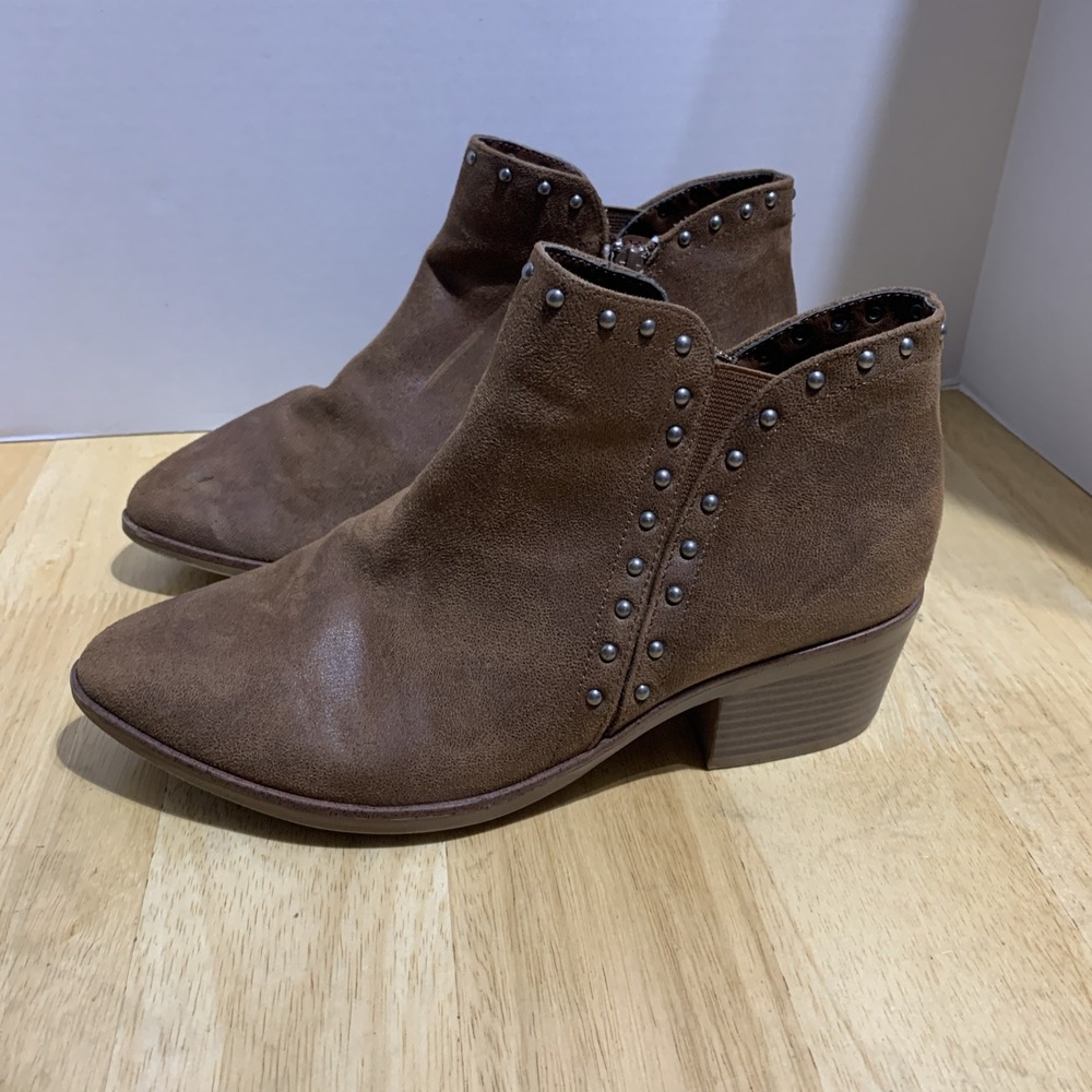 MIA Bootie Women's 8.5M Dawsyn Faux Leather Studded Ankle Boot